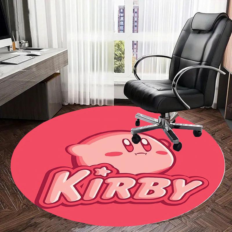 1pc Kirby Round carpet, Made of Polyester,Perfect for Decorating Office Chairs, Living Rooms,fplt273