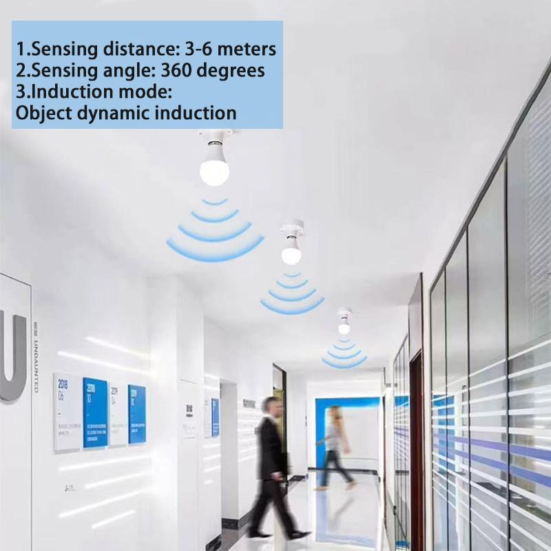 Светодиодная лампа E27 с датчиком движения PIR 15 Вт 18 Вт Наружное освещение Лампа с датчиком индукции человека для гостиной спальни коридора гаража