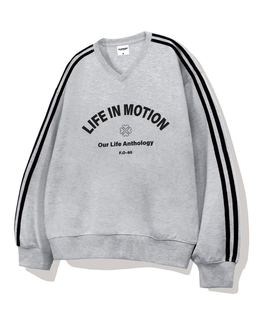 ULIFEZIP Худи Oversize с V-образным вырезом Arch In Motion 5 цветов [Ulzv_2004]