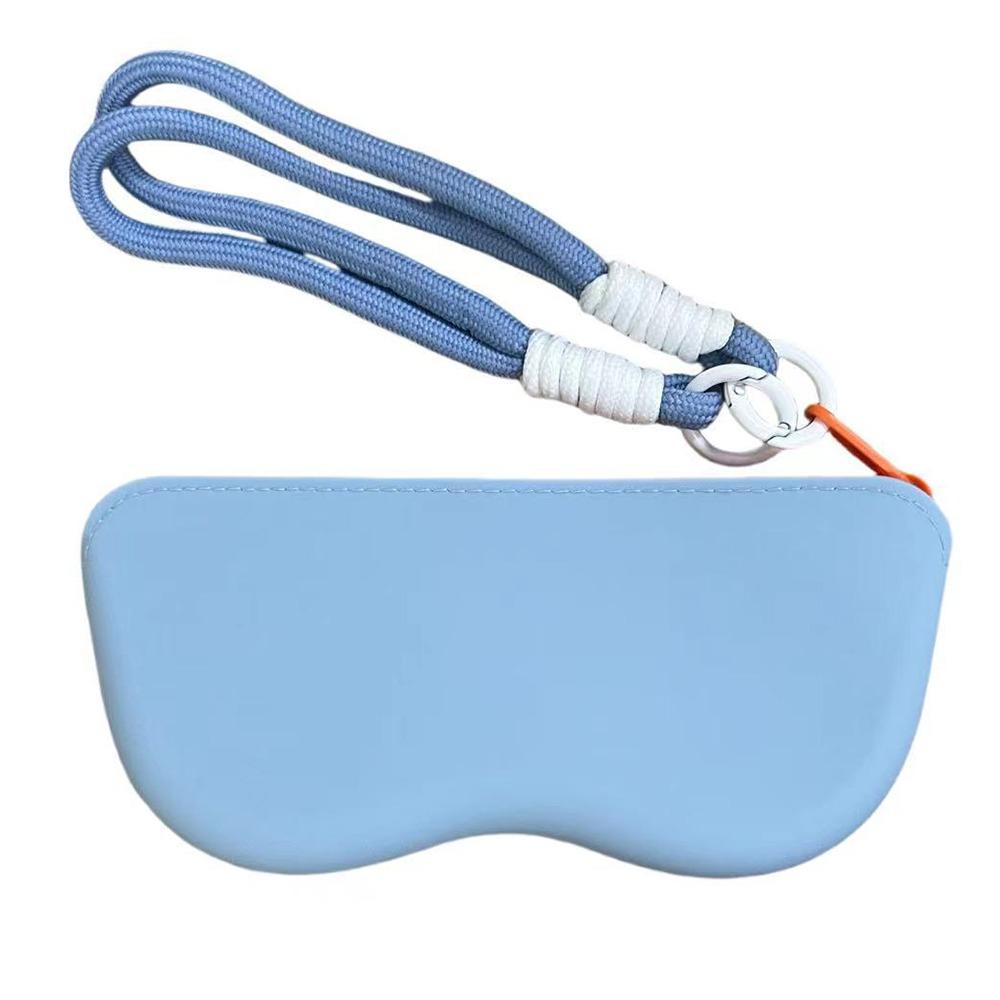 Candy Color Glasses Storage Bag Dustproof Portable Eyeglass Bag Silicone Glasses Bag Travel