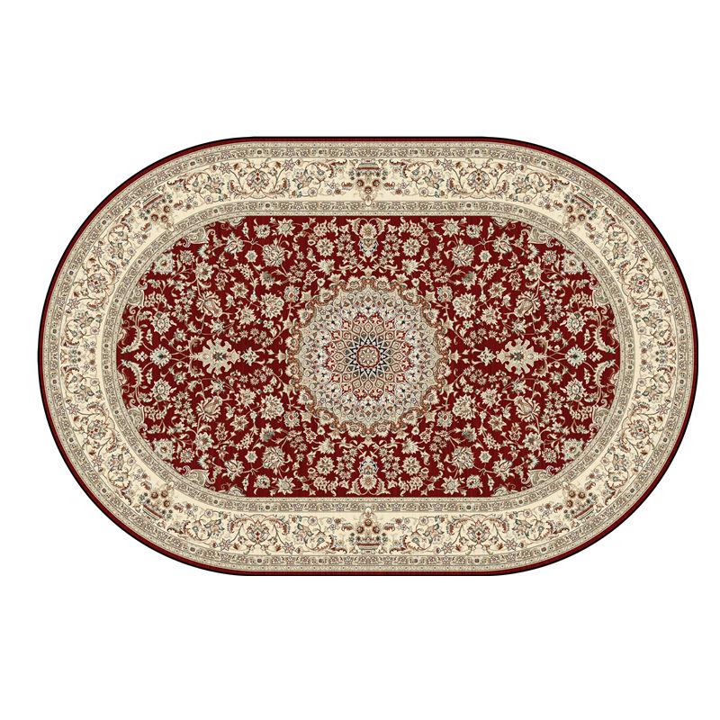 Persian Style Oval Carpet Living Room Sofa Carpet Bohemian Homestay Floor Mat Sofa Carpet