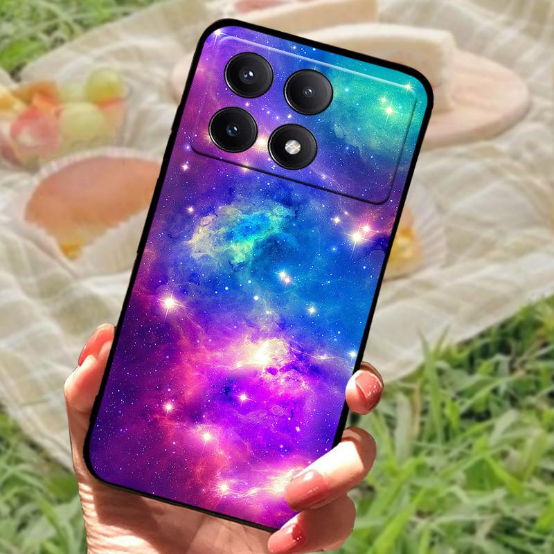 For Xiaomi Poco X6 Case Cover Poco X 6 X6 Pro 5G Silicone Soft Marble Black Bumper Funda Coque for Xiaomi Poco X6 Pro Protective