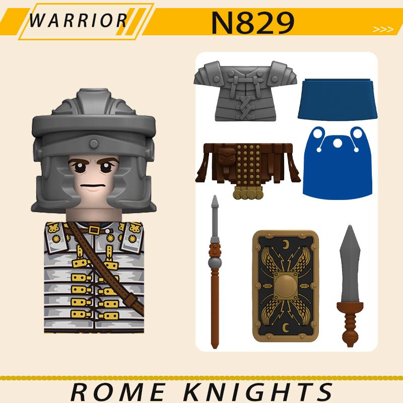 MOC Средневековый Военный Рим Рыцари Серия Строительные Блоки Замок Солдаты Фигурки Аксессуары Щит Кирпичики Рождественские Игрушки Подарки