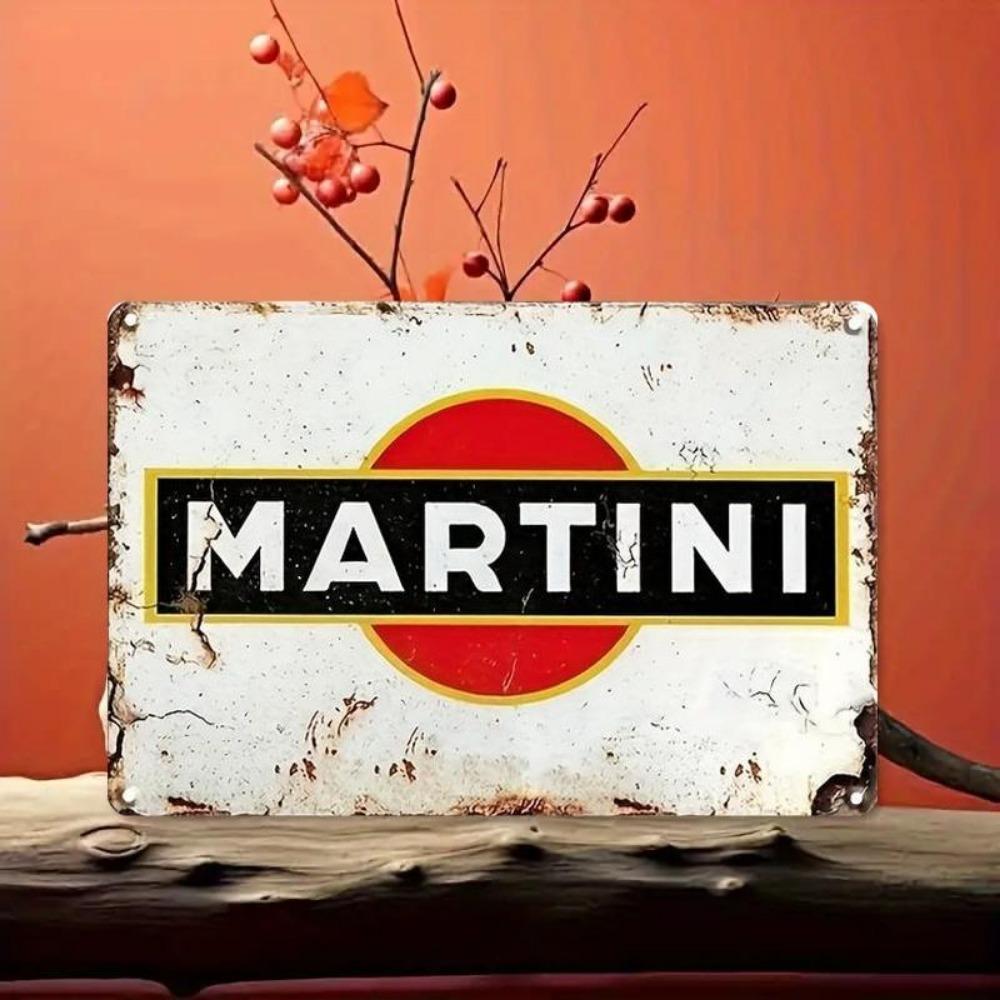 Винтажная металлическая табличка Martini Ретро настенное искусство с классическим брендингом Идеально для баров для мужских комнат и декора спальни Легко