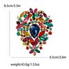 Fashion Exquisite Alloy Large Rhinestone Glass Brooch Exaggerated Temperament Women'S Clothing Corsage Jewelry Pin