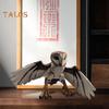 3D Printed Owl Ornament Articulated Barn Owl Figurine Desktop Poseable Owl Stress-Relieving Toy with Flexible Wings And Body Gift for Bird Lovers