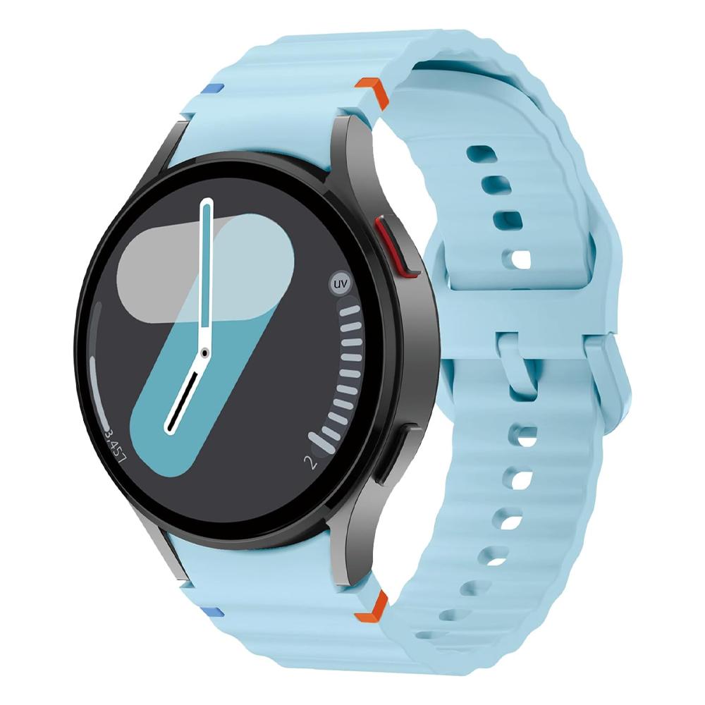 Спортивный ремешок для Samsung Galaxy watch 7/FE/4/5/6 classic/5 Pro 40 44 мм Без зазоров correa bracelet силиконовый ремень ремешки Galaxy watch 7