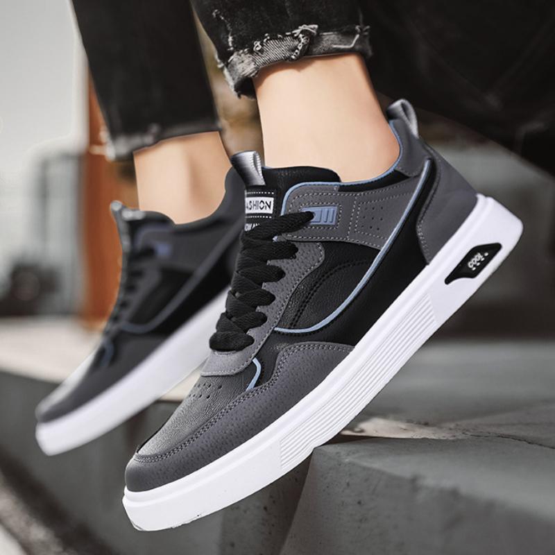 Модные роскошные кожаные мужские повседневные туфли с мягкой подошвой, кроссовки мужские британские туфли на плоской подошве, модные вулканизированные туфли для мужчин, обувь для скейтбординга в стиле ретро