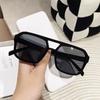 3 PC New Fashion Square  Sunglasses Korean Fashion Retro Large Frame Pilot Sunglasses Ocean Piece Multicolor