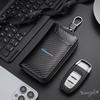 Carbon Fiber Fabric Keychain Unisex Multifunction Wallet For BMW M Emblem E46 E36 E34 F10 E90 F30 E60 F30E53 E30 E92E87 Key Case FGD9