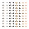 20Sets Screw Dome Stud Rivets Anti Rust 4 Colors Round Head Rivets for Decorating Clothing Shoes