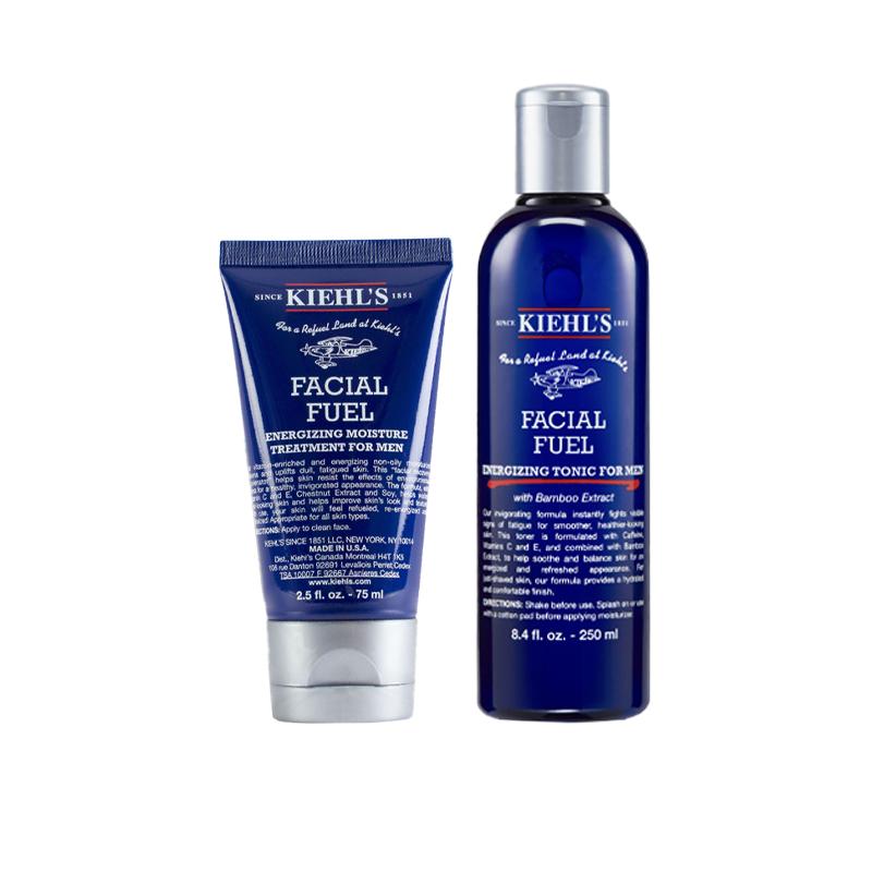 Kiehl's Facial Fuel Мужской Набор из 2 предметов: Тонизирование и Увлажнение