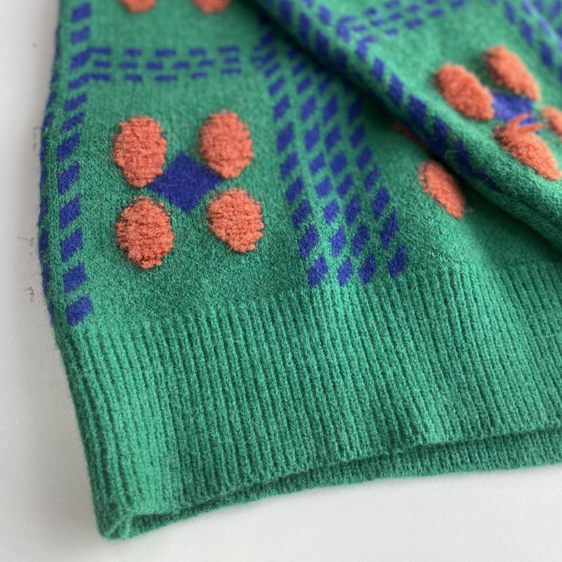 Women's Autumn and Winter Three-dimensional Flowers Knitted Casual Jumper