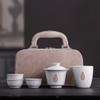 Ge kiln ceramic kung fu tea set gift box packaging can be printed anniversary company activities festival 1S store business gifts