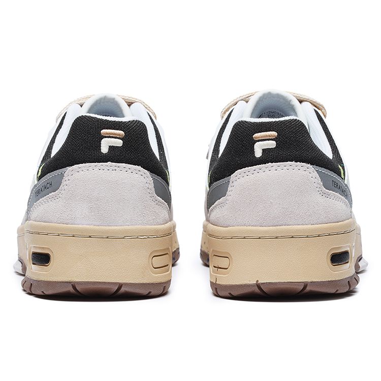 Fila Fusion Teratach Низкопрофильные Тканевые Кроссовки из Синтетической Кожи Баскетбольная Культура Прочные Низкие Кроссовки Женские кроссовки Белый Песок T12W233208FBA