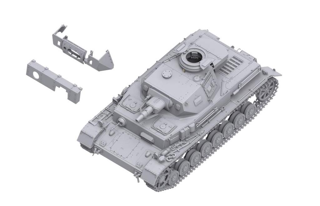 Комплект для сборки пластиковой модели немецкого танка Panzer IV F1 Border Model BT003 1/35