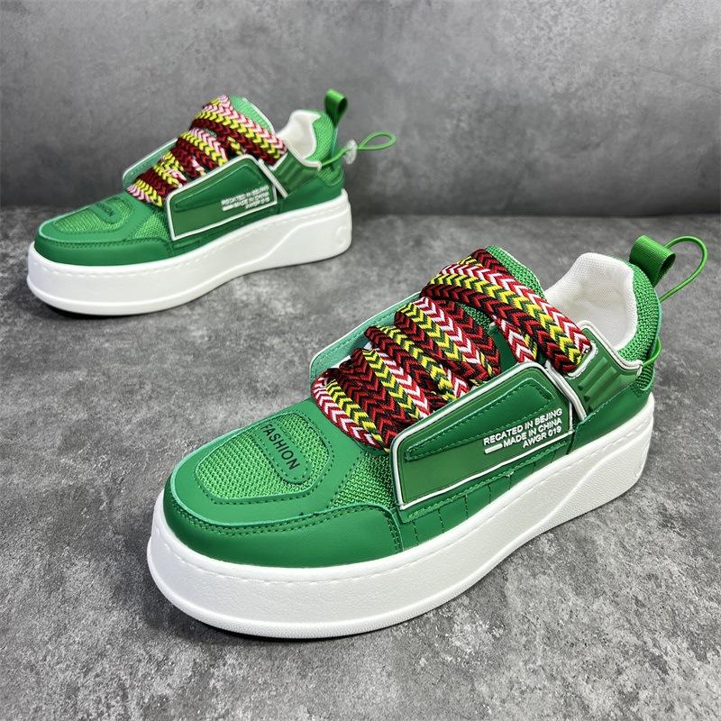 Массивные кроссовки размера плюс 45 для мужчин, модные повседневные туфли из микрофибры, кожи и сетки, дышащие, на увеличенной платформе