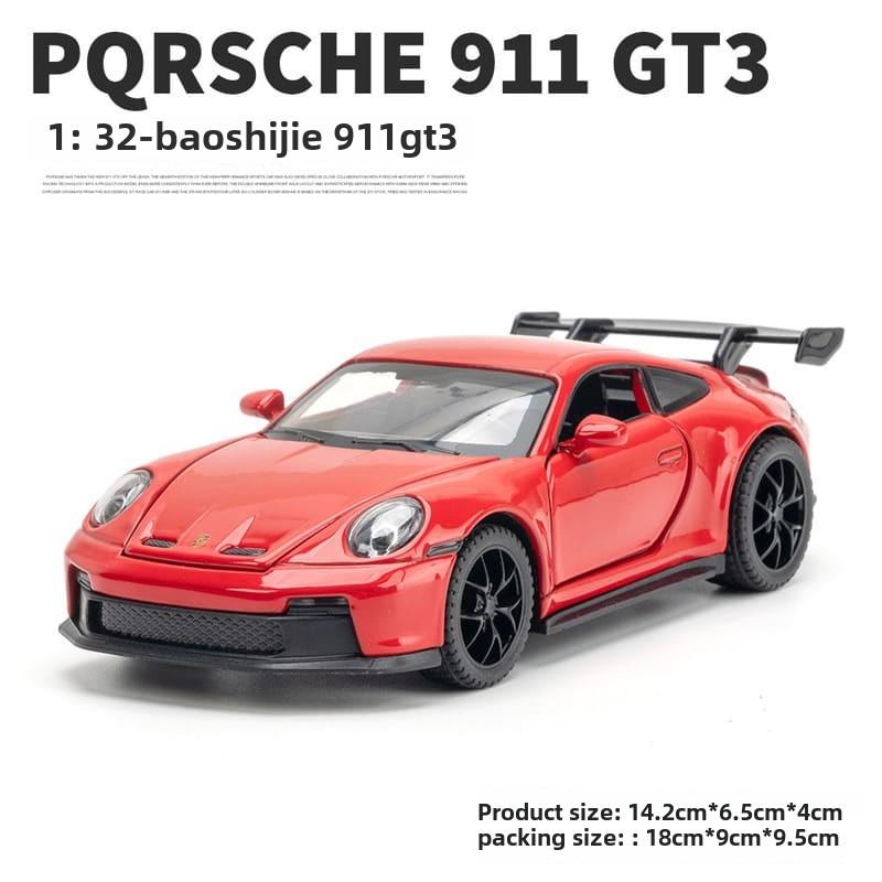 1:32 полномасштабных Porsche 911 GT3 High Simulation литой металлический сплав модель автомобиля со звуком и светом инерционная коллекция детских игрушек для мальчиков подарок