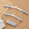 1PC Travel Portable Clothes Hanger Space Save Folding Plastic Clothes Rack Pants Socks Hook Multi-function Wardrobe Organizer