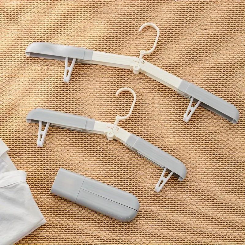1PC Travel Portable Clothes Hanger Space Save Folding Plastic Clothes Rack Pants Socks Hook Multi-function Wardrobe Organizer