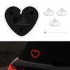 2026 Solar Powered Car Neon Light Striped Heart Lamp Led Ambient Light Wireless Suction Cup USB Rechargeable Led Atmosphere Lamp