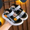 Children's Korean Version of Non-slip Soft Bottom Velcro Small Medium and Big Boys Beach Shoes Baby Sandals Footwear Outdoor