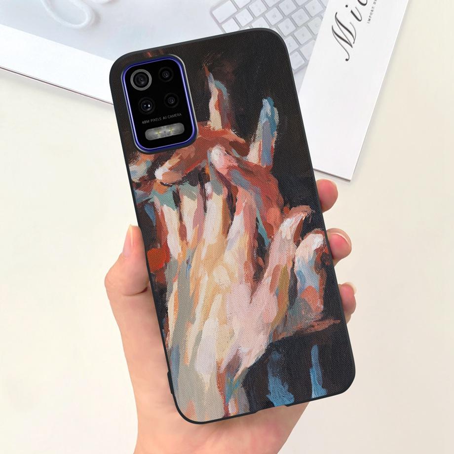 Чехол для телефона LG K52 Q52 2020, мягкий матовый силиконовый чехол для LGK52 LGQ52 2020, чехол в готическом стиле, мультяшная задняя крышка, милый узор