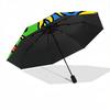 1pc Sun Moon Stars Mandala Automatic Open/Close Umbrella with Windproof, 8-Rib Sturdy Canopy, , Outdoor Accessory, Ideal for Gifts yy251117113