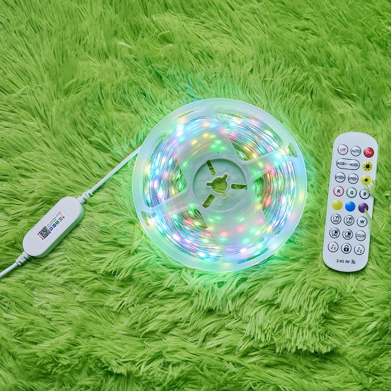 Разноцветные гирлянды с управлением по Bluetooth, с высокояркими светодиодами и медным проводом