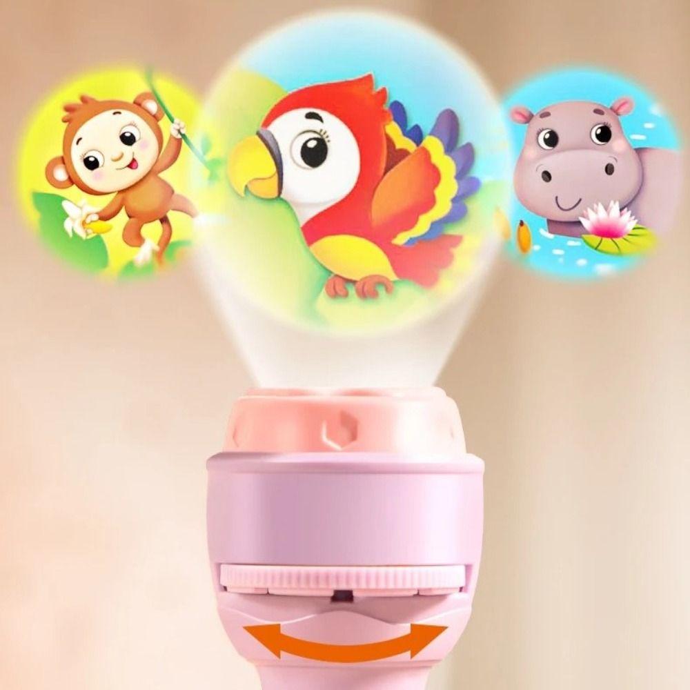 Cognition Cartoon Projection Flashlight Early Educational Children Luminous Toys Kindergarten
