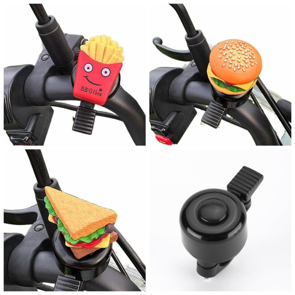 Hamburg Bicycle Horn French Fries Bike Scooter Bell Cartoon Bicycle Bell Bicycle Safety