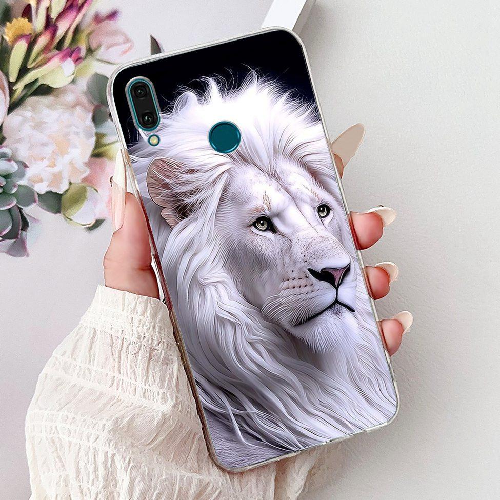 Clear For Huawei Y9 2019 Case Cover Cute Fashion Flowers Funny Cool Painted Soft Phone Case For Huawei JKM-LX1 JKM-LX2 JKM-LX3