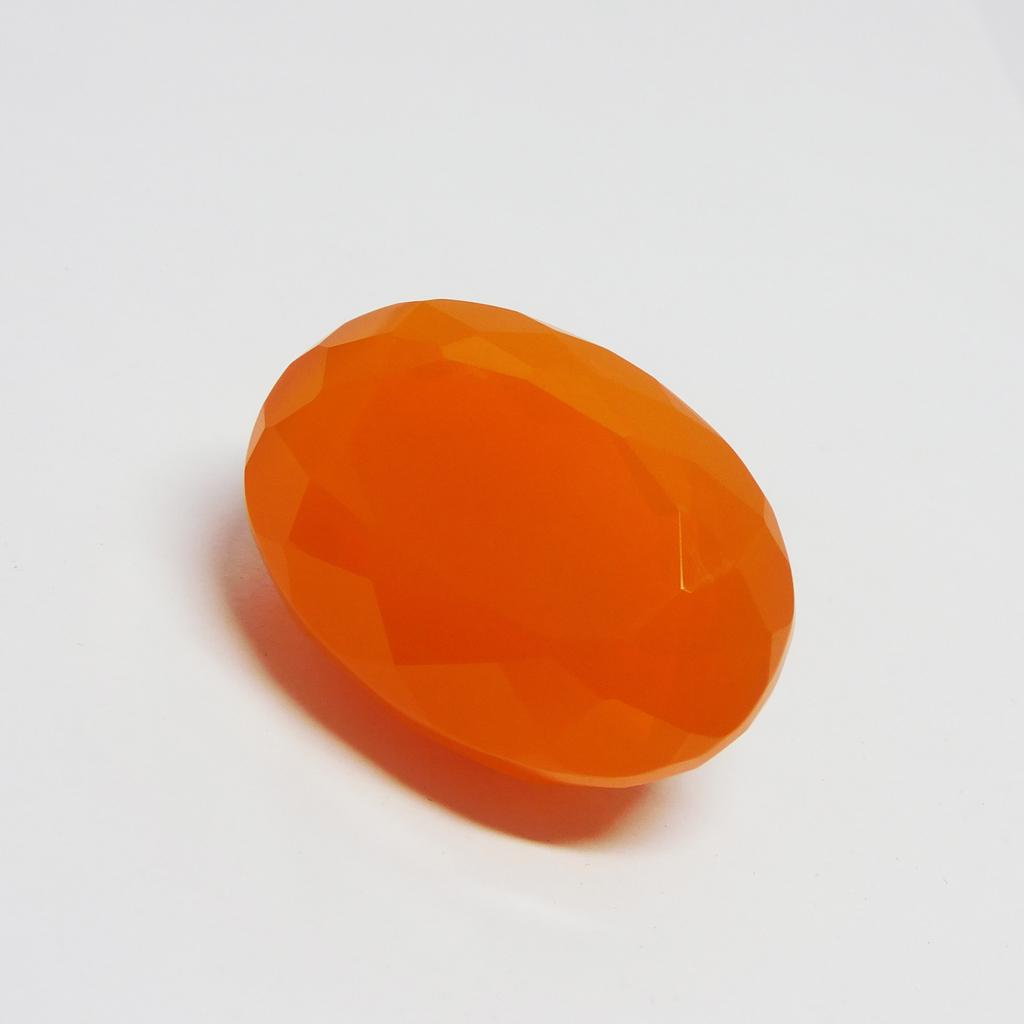 Natural Orange Topaz Loose Gemstone Oval Cut 102.35 ct for Jewelry Making and Gem Collections
