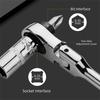Metal Quick Spanner Tool Round Handle Double Head Ratchet Durable Ratchet Wrench  Hand Tool