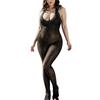Elastic Sexy One-Piece BodySuits Underwear Net Clothing Body Suit Stockings Underwear Transparent Backless Crotchless Lingerie