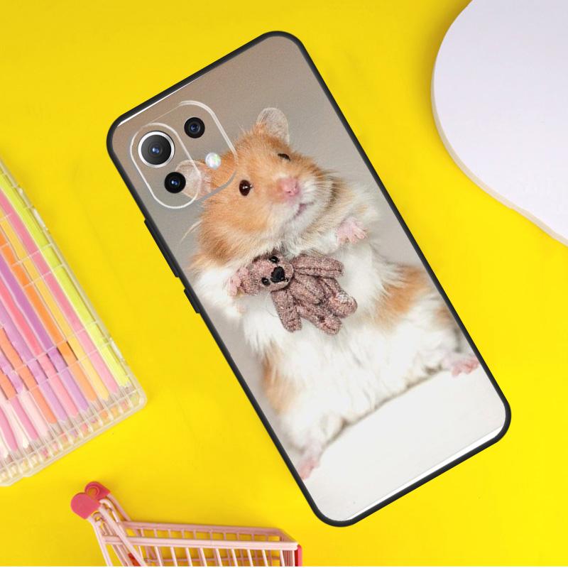 Милый Прелестный Чехол-Хомяк Для Xiaomi 14T Pro 11T 12T 13T 13 14 Ultra POCO X7 Pro X3 X5 F3 F5 F6 M6 X6 Pro Чехол