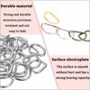 30/50pcs D-shaped metal ring alloy multi-functional buckle,suitable for DIY crafts,wedding,pet collars,keychains,bag accessories