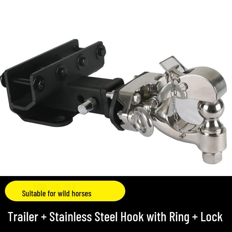 Совместимо с буксировочными крюками для Ford Bronco RV, буксировочными крюками «Голова тигра с квадратной пастью» и фаркопами.