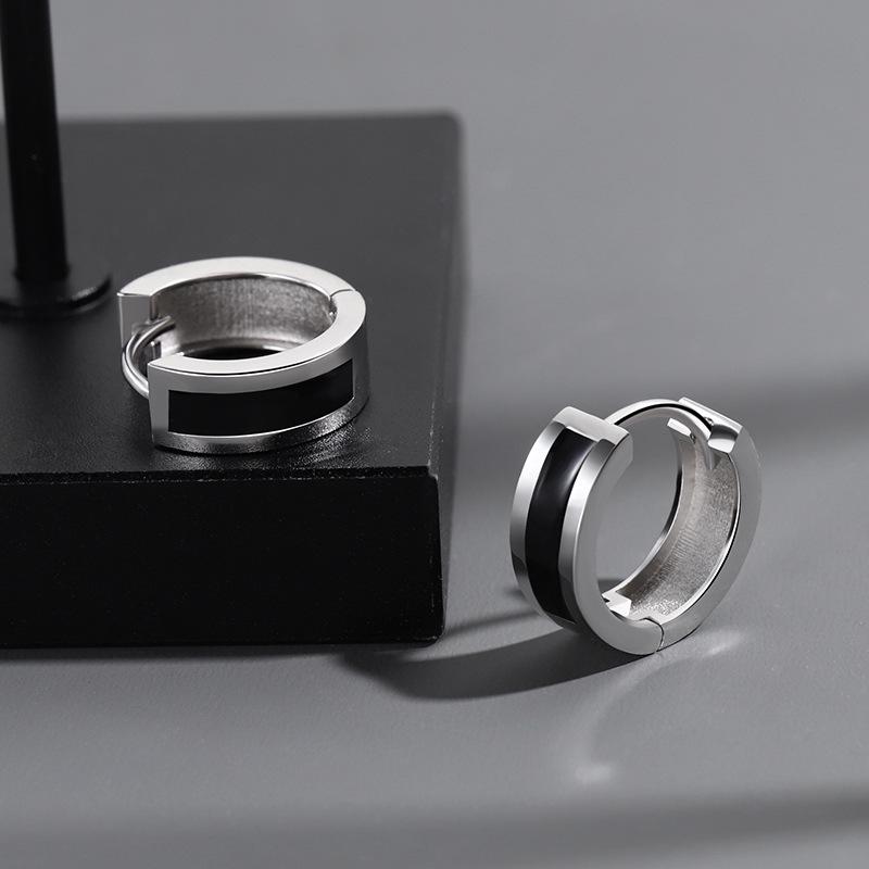 Мужские модные серьги-пусеты и серьги-кольца - Европейский и американский хип-хоп стиль, украшения для ушей