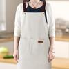 Waterproof Apron Large Pocket Oil-proof Dust-proof Kitchen Cooking Apron with Adjustable Strap Universal Chef Apron for Butchers Painters