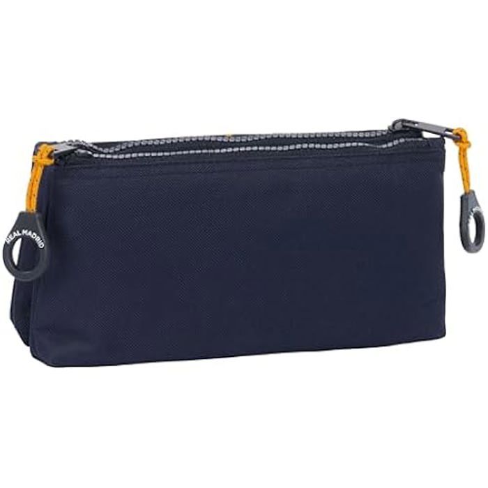 Trousse scolaire - SAFTA - Real Madrid 2e équipe 24/25 - Zippée - Confortable - Polyvalente