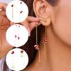 Crawling Tassel Long Asymmetrical Snowflake Earrings Temperament Light Luxury High-End Earrings