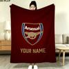 Custom Arsenal F.C Blanket, High quality Comfortable for All Seasons, Home Decor, Warmth and Comfort