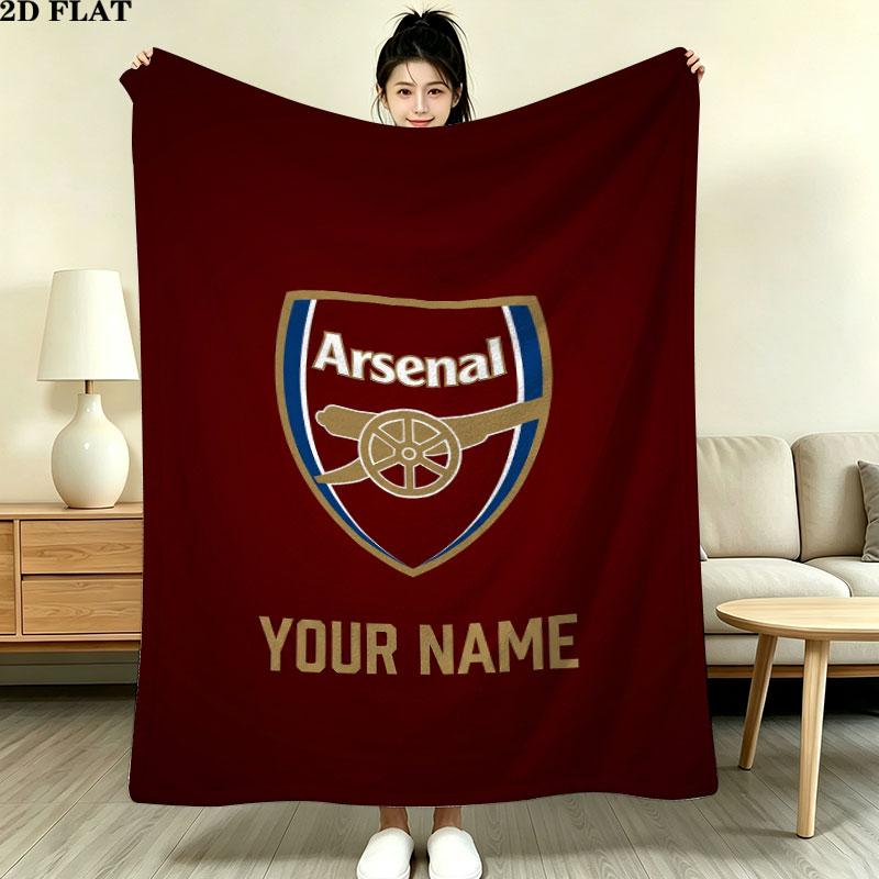 Custom Arsenal F.C Blanket, High quality Comfortable for All Seasons, Home Decor, Warmth and Comfort