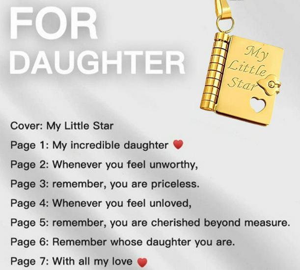 Подвеска-кулон «Любовное письмо» из титановой стали для пар - Цепочка для ключицы для девушек.