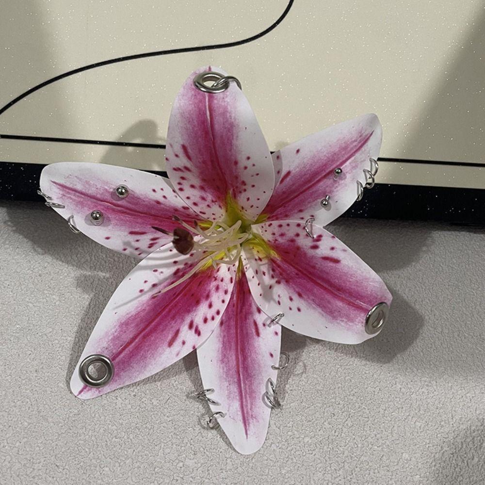 Exquisite Flower Keychain Phalaenopsis Orchid Car Key Ring Creative Bag Pendant