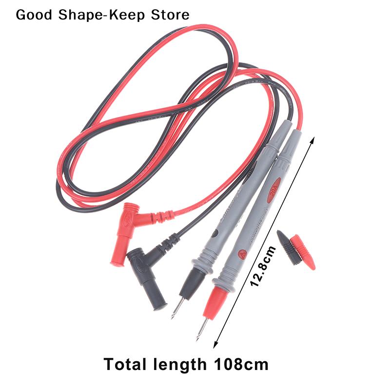 20A 1000V Digital Multimeter Test Heads Needle Pin Voltmeter Silicone Multi Meter Head Wire Pen Kit for Electrical Testing