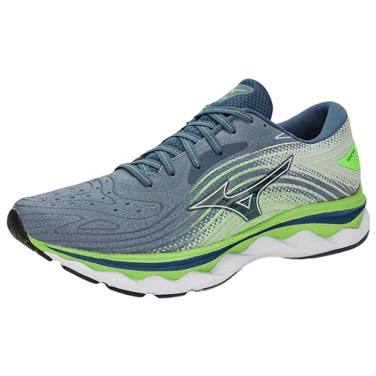 Mizuno Wave Sky 6 Удобная амортизация Нескользящая Износостойкая Низкие Повседневные Беговые Кроссовки Мужские J1GC220252