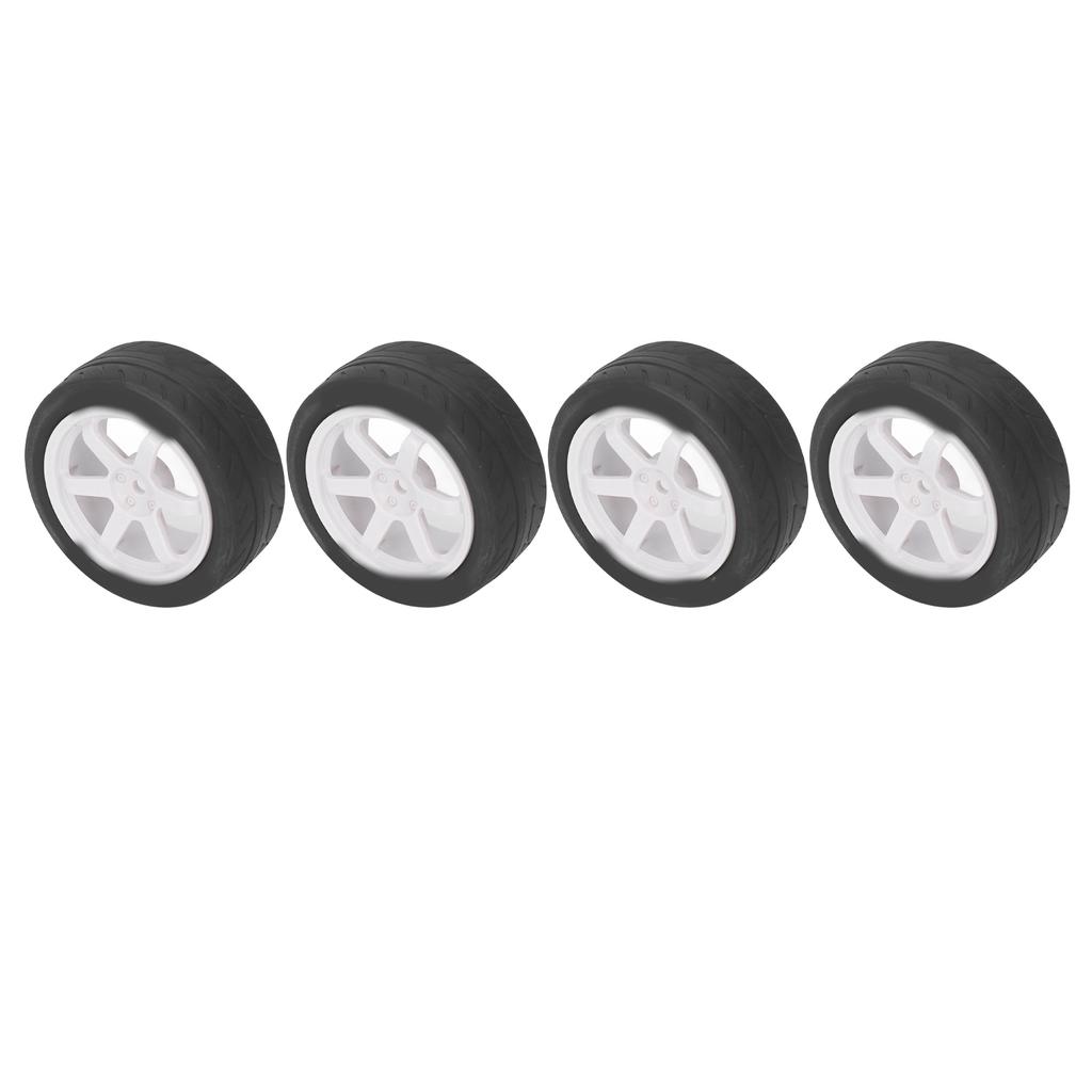 4 Pcs RC Car Tires Rubber Plastic RC Car Wheel for 01 02 XV01 XV02 1Celsius10 Remote Control Vehicle