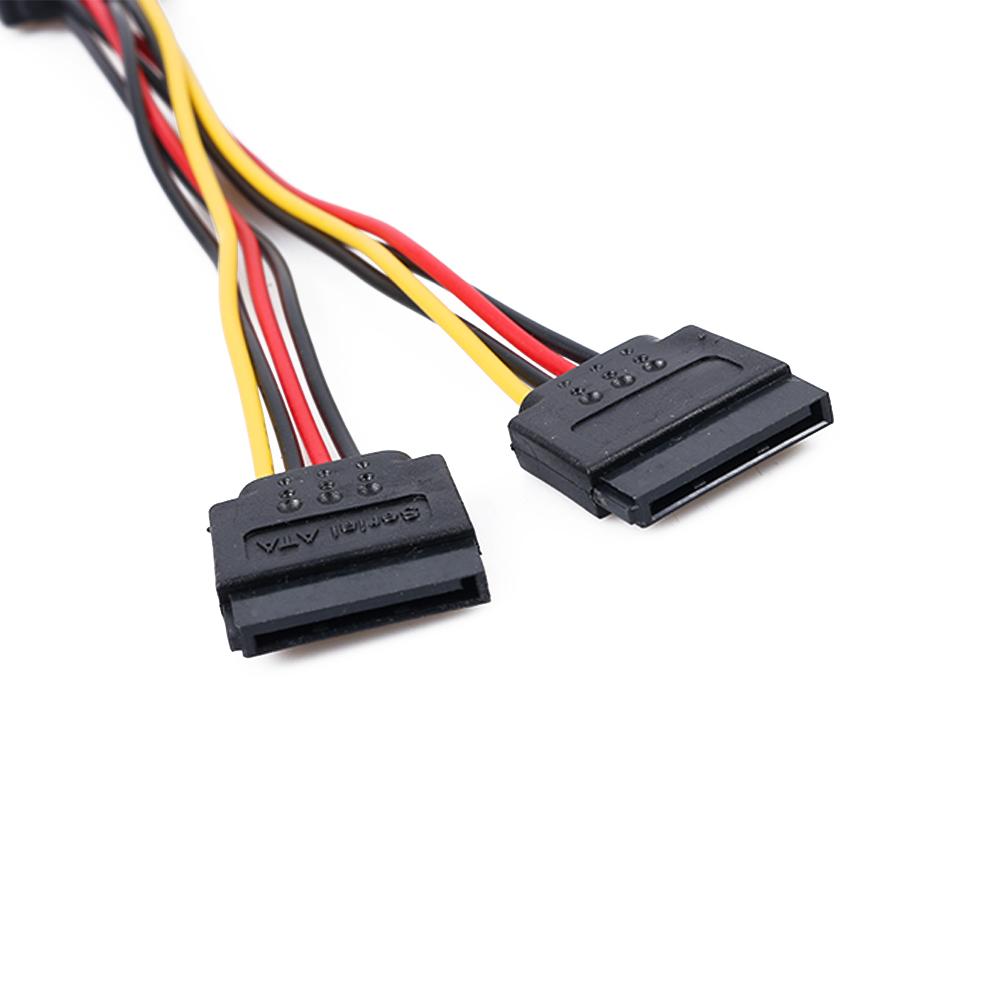 High Quality Extension Y Splitter Adapter Power Cable SATA Male To 2 Female